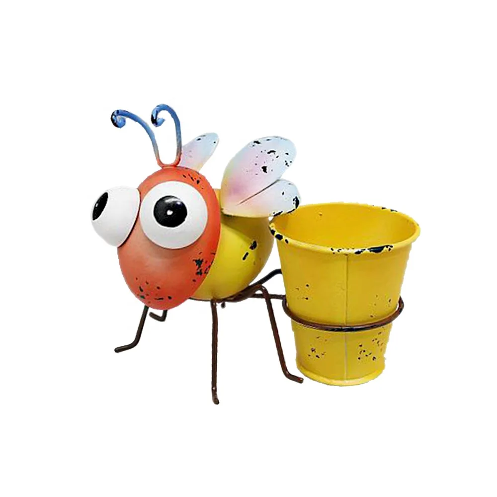 Unique Metal Insect Potted Flower Pots