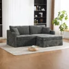 Charcoal chair with 1 ottoman