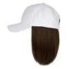 white hat with light brown wig