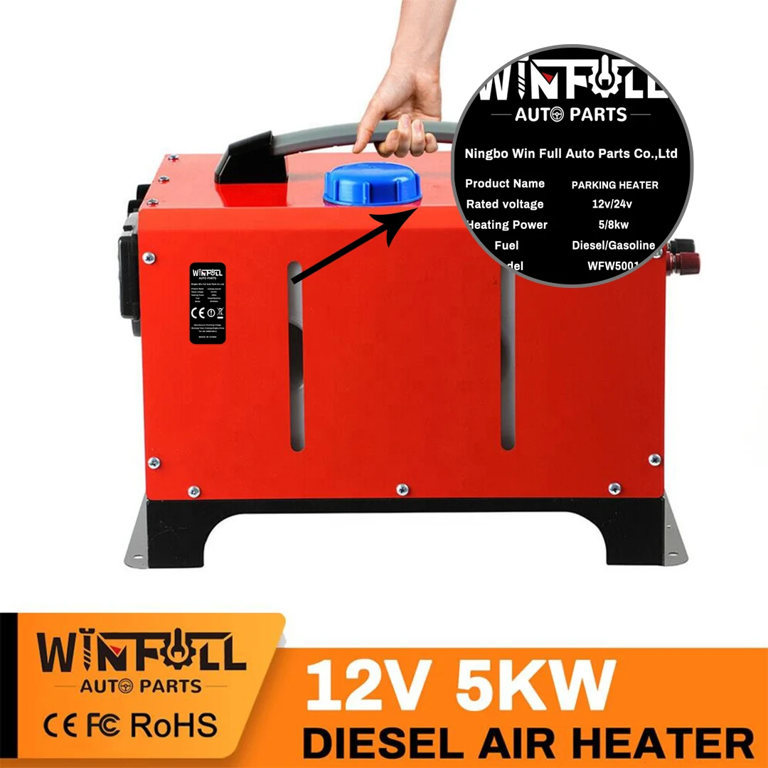 
 Автофургон 5 кВт, автомобильный воздушный дизельный Обогреватель 12 В 24 В, похожий на парковочный обогреватель webasto  