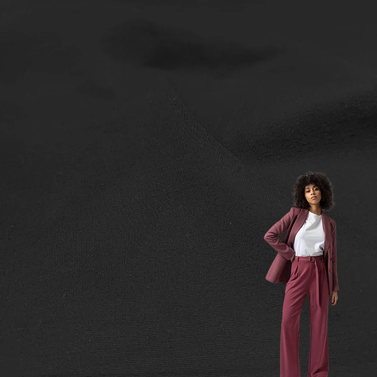 Китайская фабрика, трикотажная ткань NR Roma, однотонная окрашенная стрейч-вискоза, нейлоновая ткань Ponte Roma/