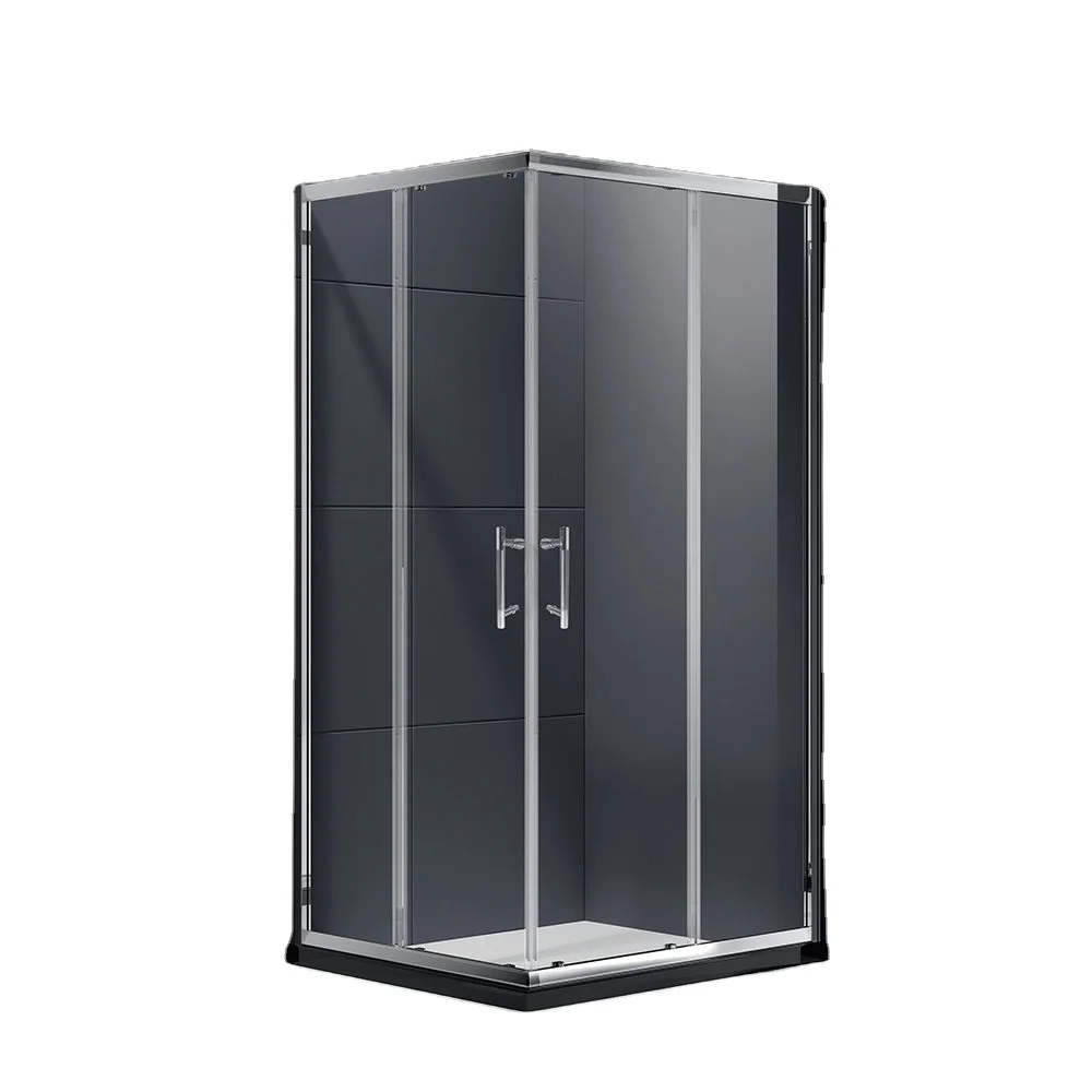 Kamali Custom 4 Panel Sliding Fiber Glass Rectangle Compact Shower Enclosure Finished Shower Room