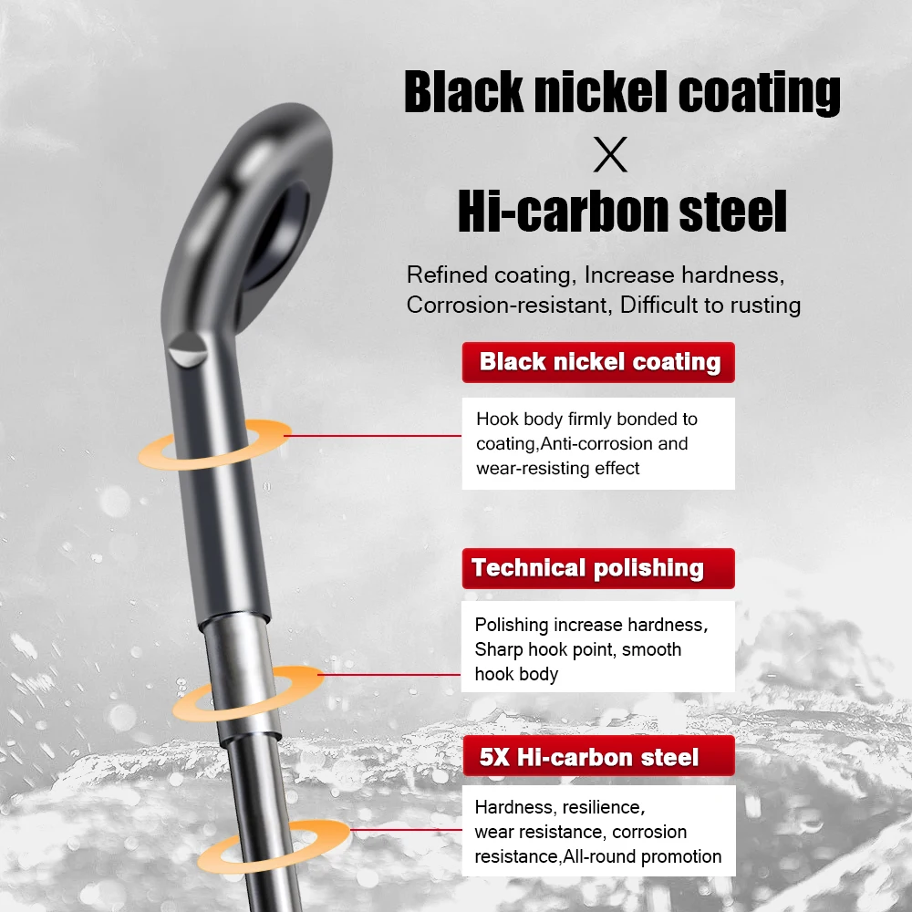 45Pezzi Teste Piombate Gancio Ami Da Pesca,Testine Piombate Spinning - Foto 7