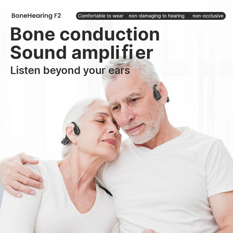 ALOVA OEM Hearing Aids Rechargeable Headset Aid Hear Bone Conduction Headphones for Improved Hearing