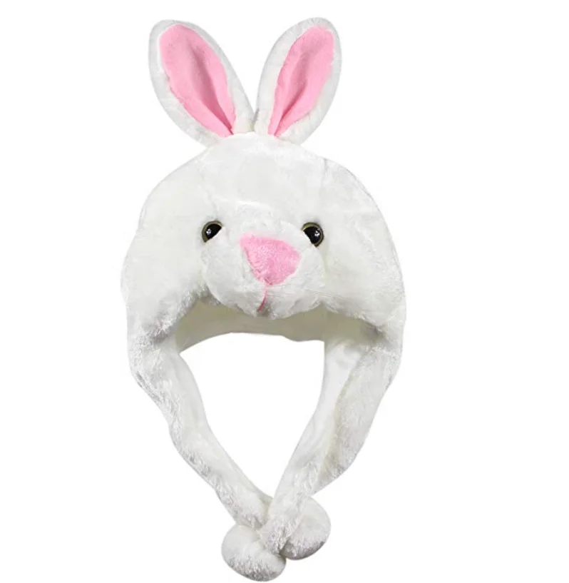 cartoon plush hat funny plush hat for kid and adult with moving