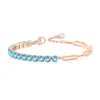 4mm  rose gold aquamarine