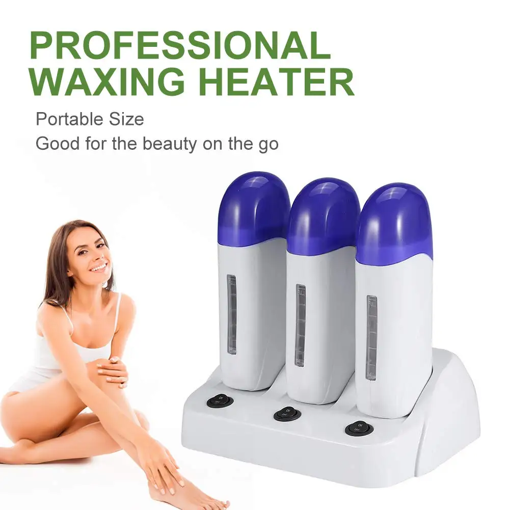 Beauty Care Handheld Electric Waxing Hair Removal Machine Depilatory Wax  Roller Warmer Heater