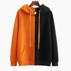 half colored hoodies