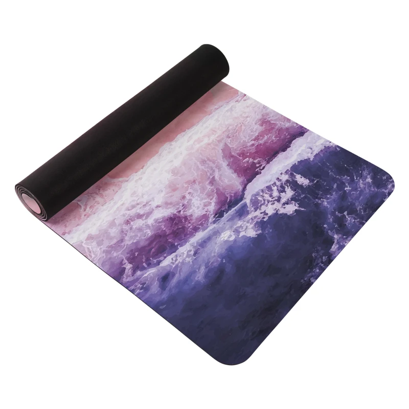 Микрофибра замша песчаный пляж дизайн фитнес фирменный Коврик для йоги индивидуальный логотип доступен Противоскользящий Прочный моющийся Водонепроницаемый