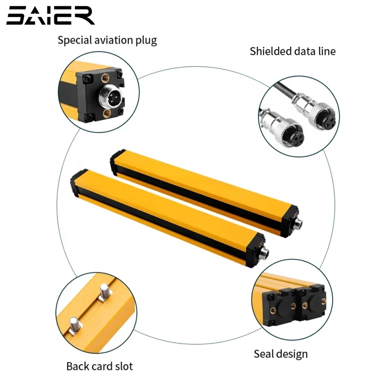 Ip65 Safety Light Curtain 10mm Infrared Area Light Curtain Sensor High