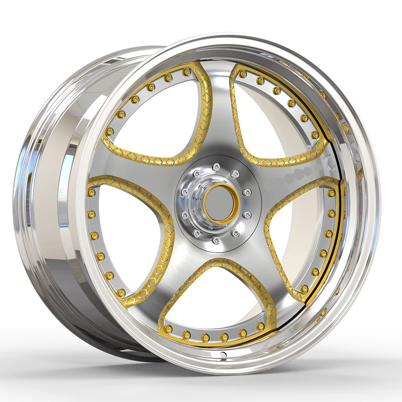 Two Pieces of Personalization Custom 18 19 20 21 22 23 24 Inch Car Wheels T6061 Aluminum Alloy Forged Wheels details