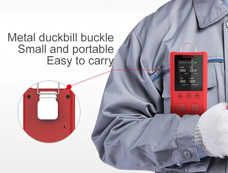 Multigas 4 in 1 Gas Monitor Dory Portable 4 In1 Gas Detector Gas Analyzer with LCD Screen