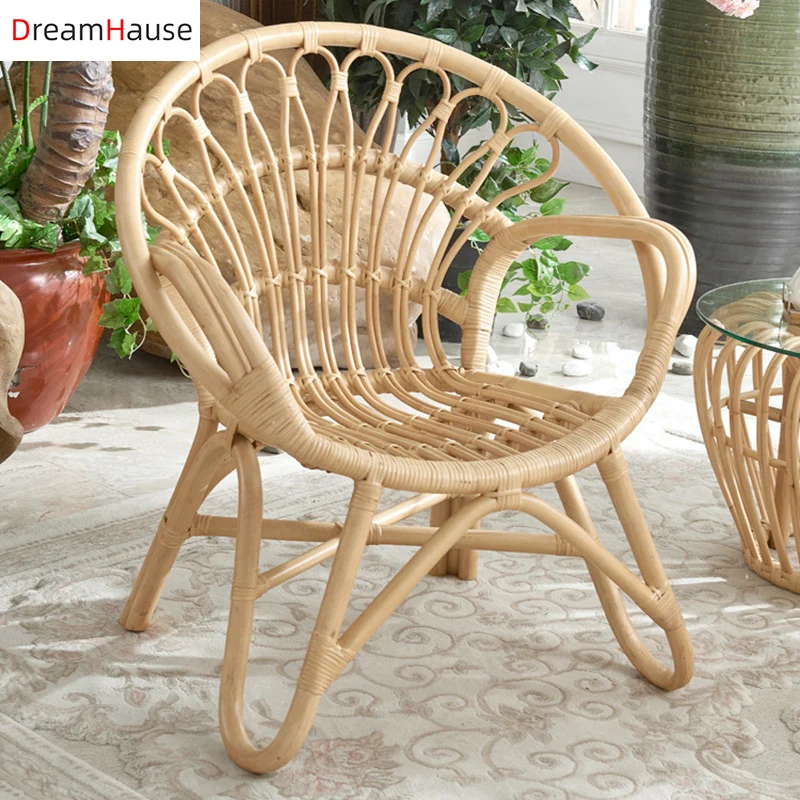 rattan single chair