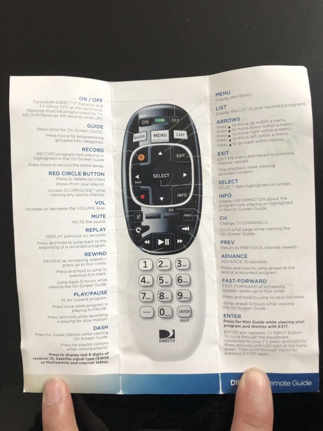 RocketBus Replacement Remote For DIRECTV RC71 RC72 RC73 Genie D10 D11 D12 H20 H21 H23 H24 H25 HR20 THR22 TiVo R15