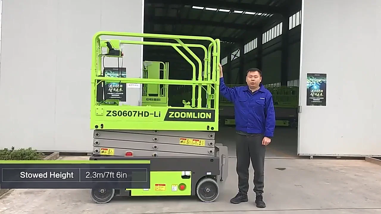 Zoomlion Hd Series Zs0607hd Hydraulic Scissor Lifts With 7.8m Work ...