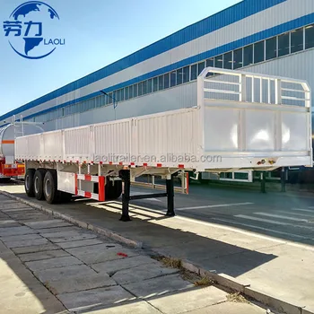 China truck trailer 3 axle 40T side wall semi trailer form various semi-trailer factory