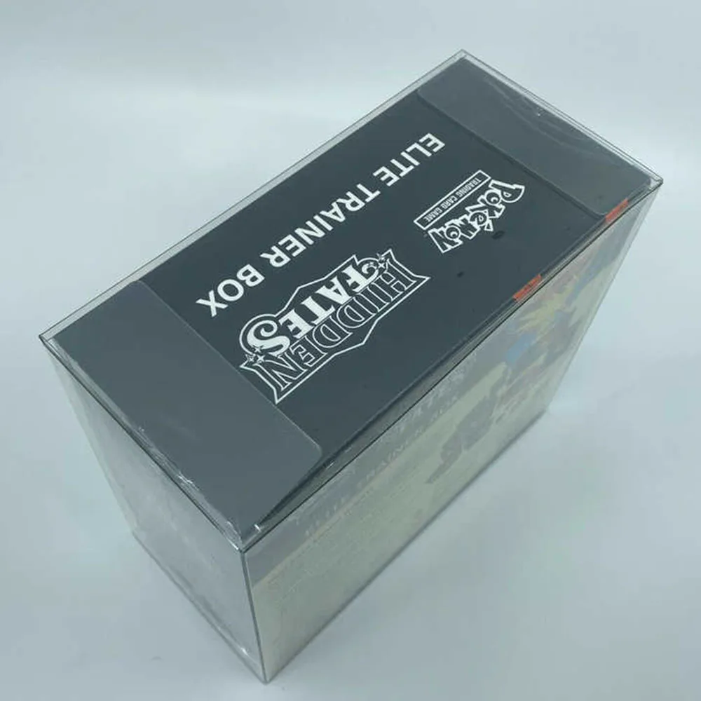 Dustproof PVC Pokemon Elite Trainer Box ETB Plastic Protector Cases Protective Booster Box Display Showcase Plastic Storage Box