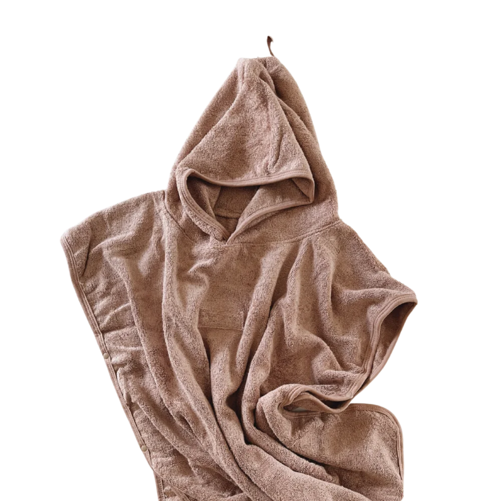 High Quality Customized Color Baby Towel Organic Bamboo Hooded Towel Thicker Kids Poncho Towel manufacture