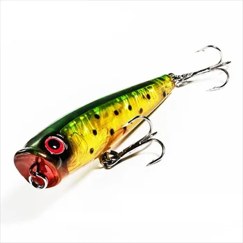 Top Water Popper Floating Fishing Lure 7g 6.5cm Plastic Hard Bait Water Surface Popping Lure Artificial Bait 3D Lure Eyes 65mm – Popper – view 2