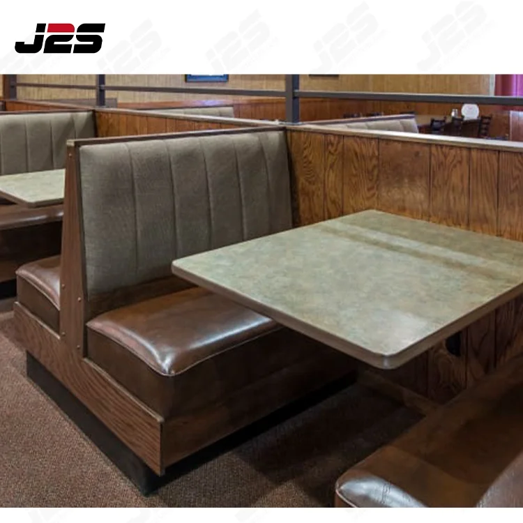 Modern Restaurant Furniture Factory Direct Used Chairs and Table Wood Booth Seating for Dining Coffee Shop Hotel Workshop