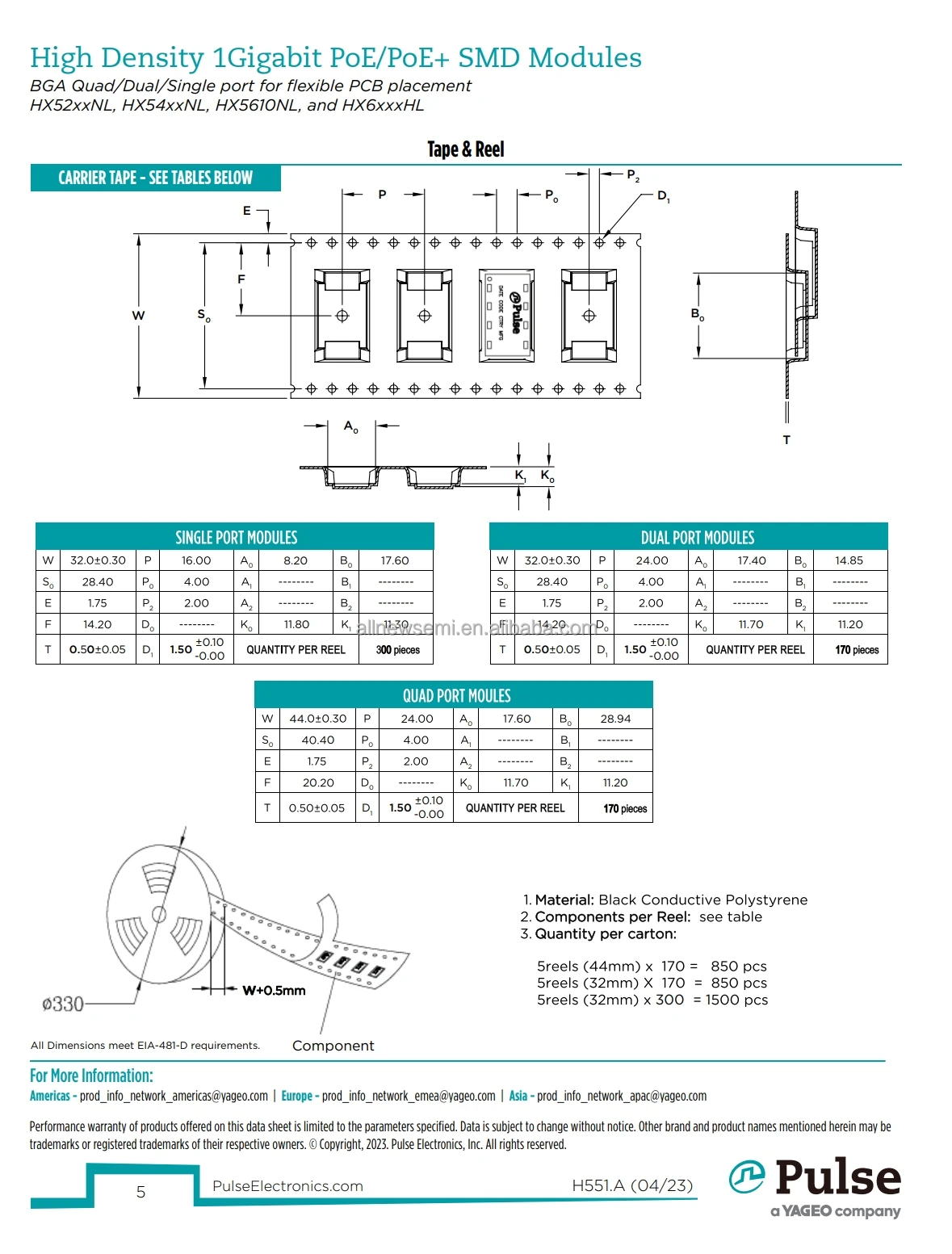 Hot sale Original HX5401NL Transformer 350uH Isolation and Data Interface (Encapsulated) Pulse Transformer Transmitter Receiver