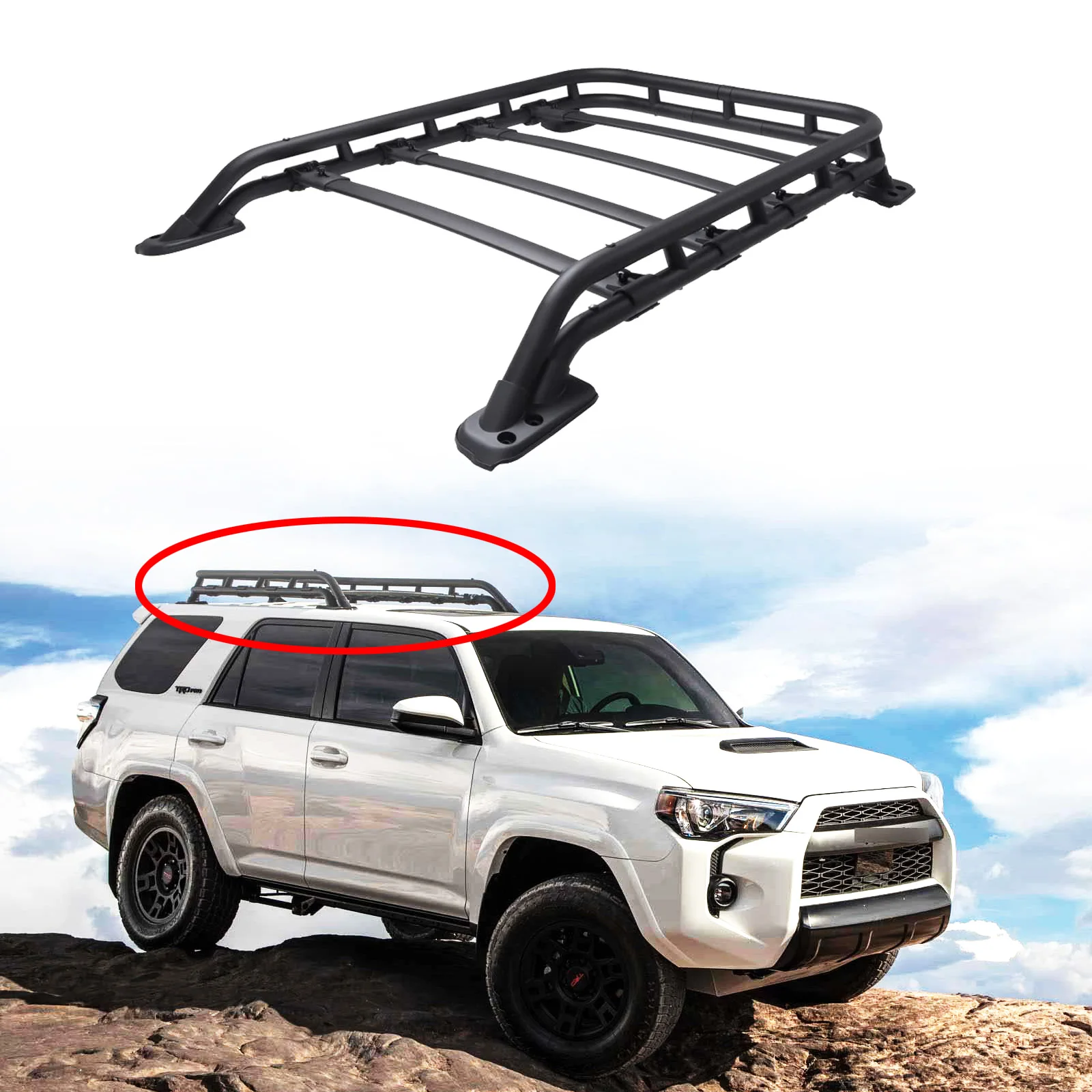 Aluminum and Steel Car Roof Rack for 4runner 2010-2024