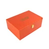 Scatola di legno MDF arancione personalizzata