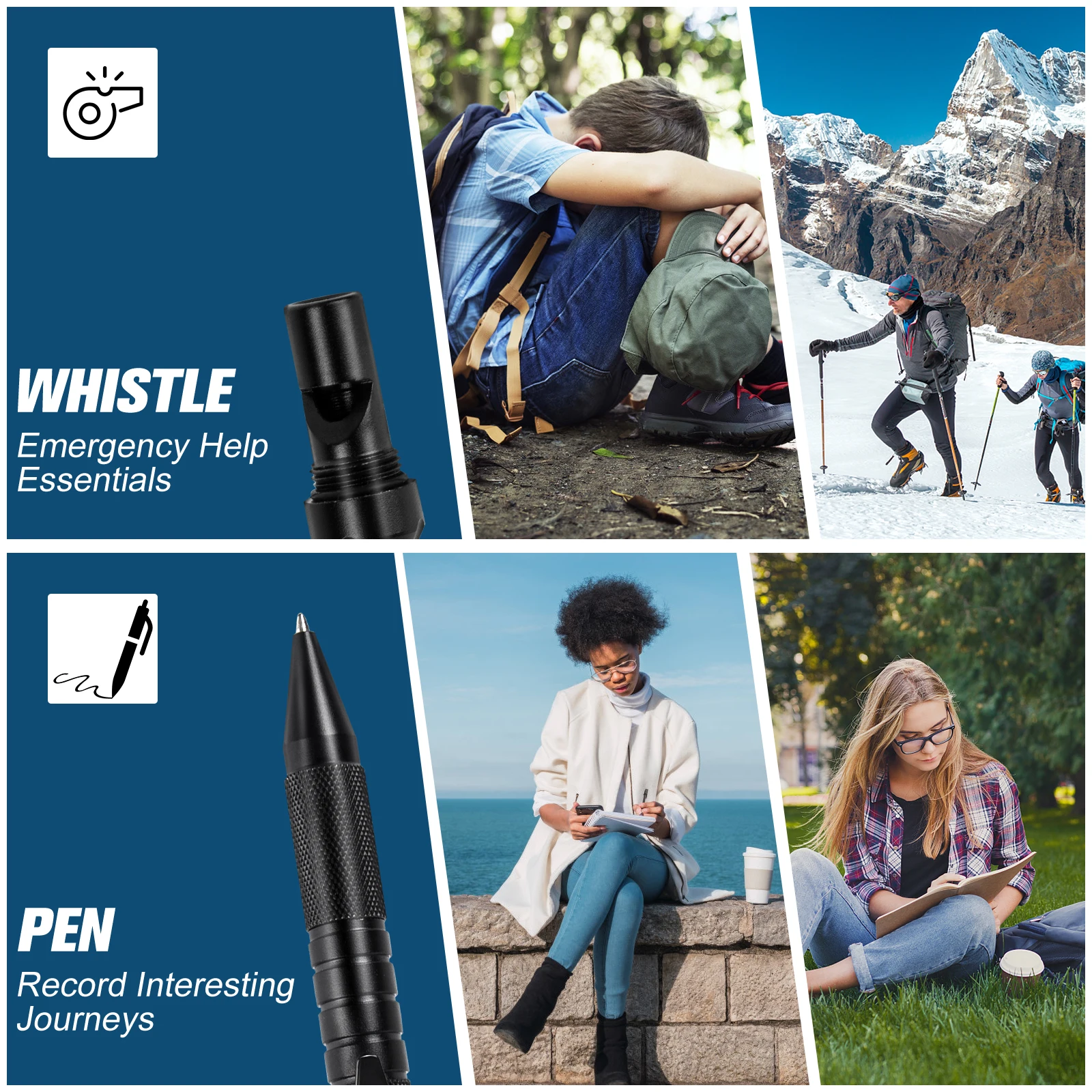 Горячая Распродажа алюминиевая тактическая ручка для письма и самозащиты со стеклянным выключателем