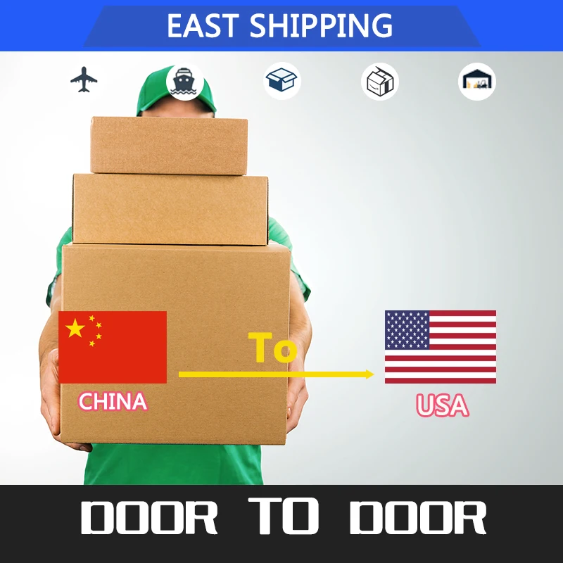 East Shipping Agent To USA Freight Forwarder Express Services DDP Double Clearance Tax Shipping To USA Door To Door