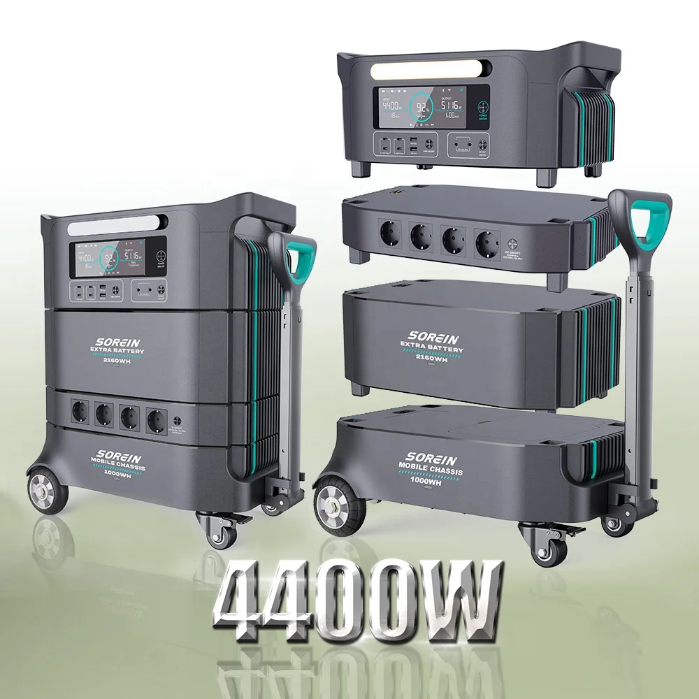 Sorein 4400W Lifepo4 Lithium Battery Solar Power Station Portable 3000W 3Kw and Panels Backup for Solar Power for Camping