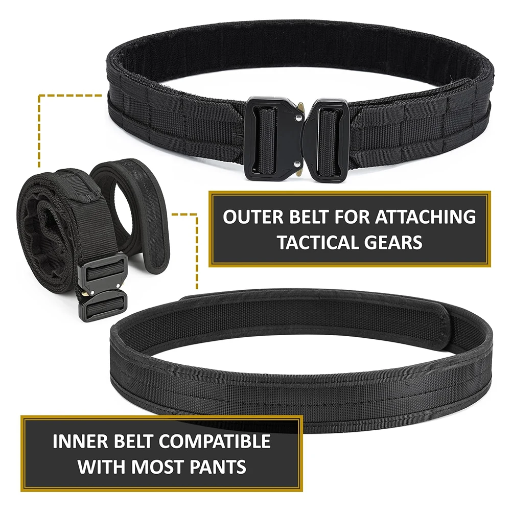 Adjustable Training Durable Quick Release Multifunctional Belt Tactical Durable Heavy Duty Belt