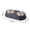 Bowknot double bowl, Black