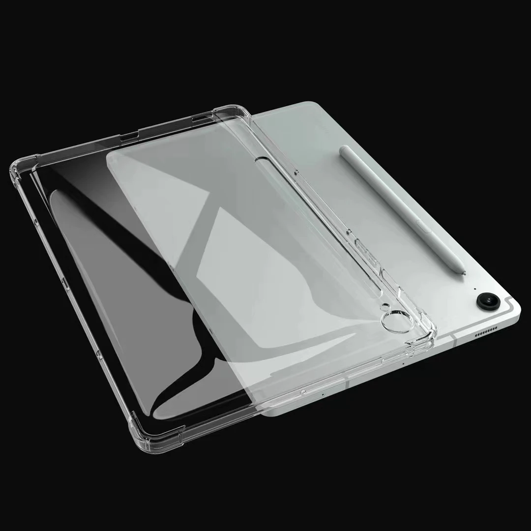 For Samsung Tab S10 FE+ 13.1" Clear Case, Shock Absorbing Corner Soft TPU Back Cover Shell for Samsung Galaxy Tab S10 FE+ 2025