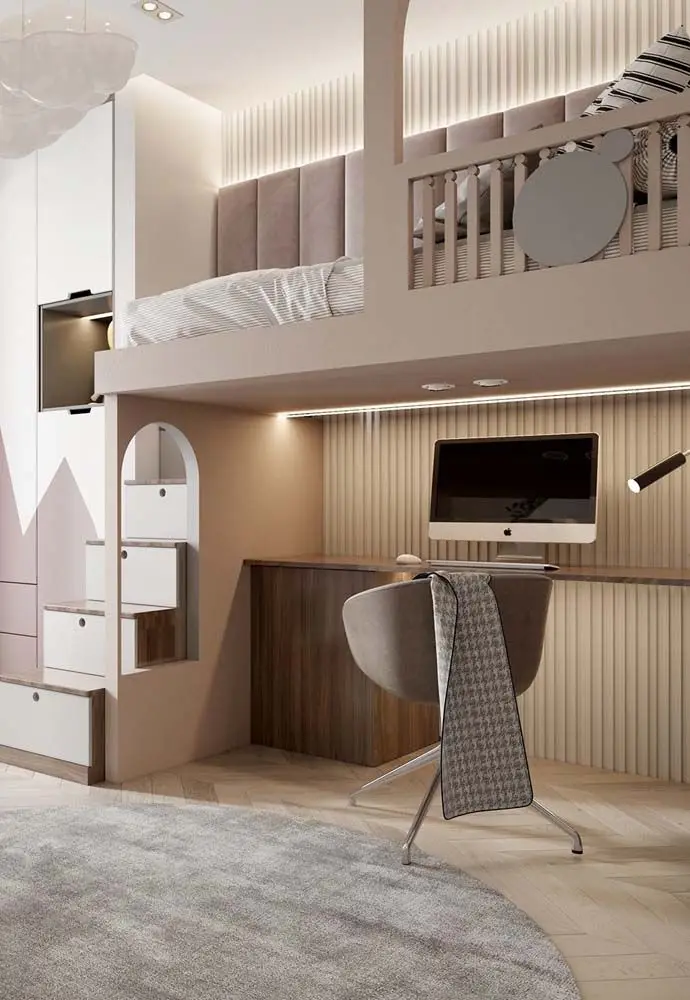 Modern Loft Bed with Sofa for Teenager Rooms - Stylish Storage ... - Luxury Loft Bedroom Chairs And Sofas
