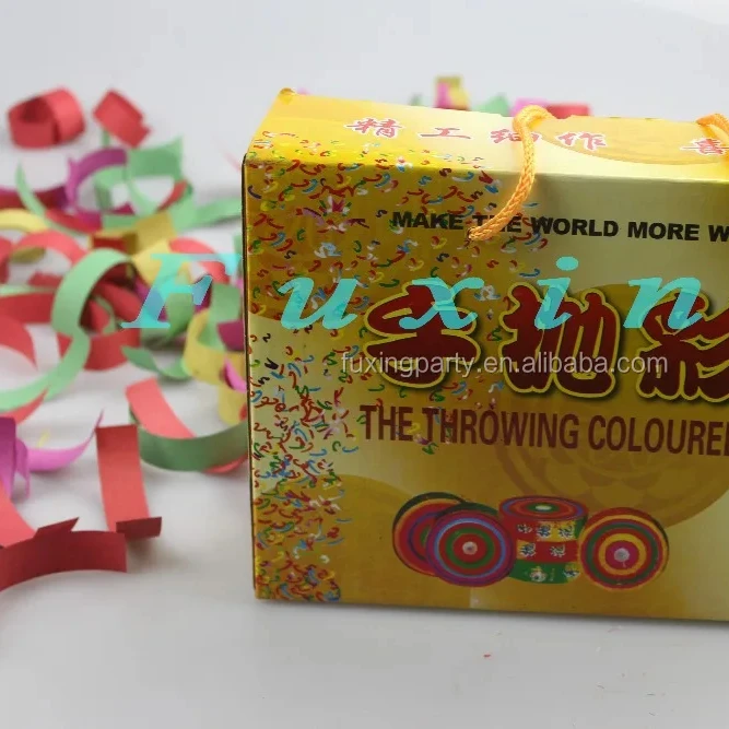 Hot Throwing Coloured Flowers Party Popper Paper