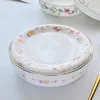 7 inch deep nest plate porcelain cover [spring flowers]]?