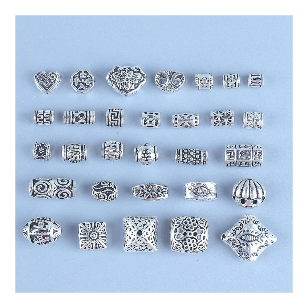 Uncut Diamond Beads Diamond Findings Silver Sterling 925 authentic Standard 16x13mm, Diamond Jewelry Findings Spacers, Pave Connectors