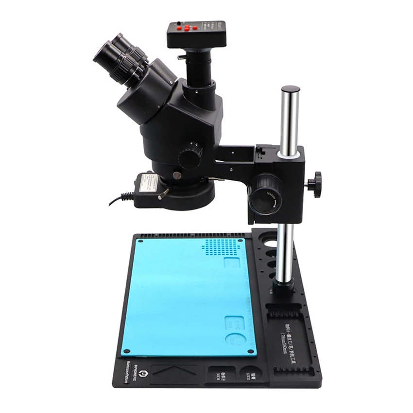 最新作2023】 Ems-01工業用生物顕微鏡携帯電話メンテナンス双眼三眼ステレオ顕微鏡7x-45x連続ズーム Buy Motherboard  Maintenance Inspection,Trinocular Stereo Microscope,For Iphone Product 