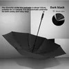 [Automático] Paraguas de 8 varillas - Modelo enrollable de vinilo - Negro [aprox. 125 cm]