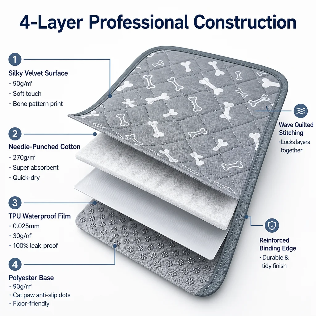 Washable Reusable Eco Friendly Pet Mat — Product details 5