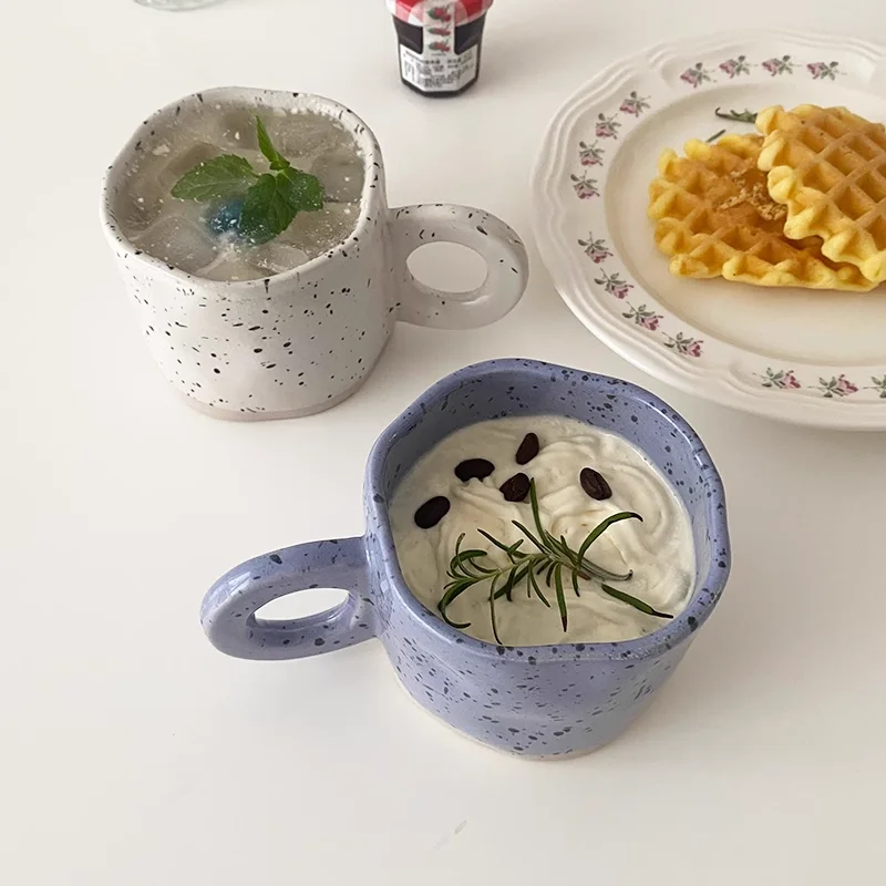 Factory Wholesale Coffee Mug Stoneware Coffee Mugs 10 oz Ceramic Handmade Coffee Cups with Handle for Latte details