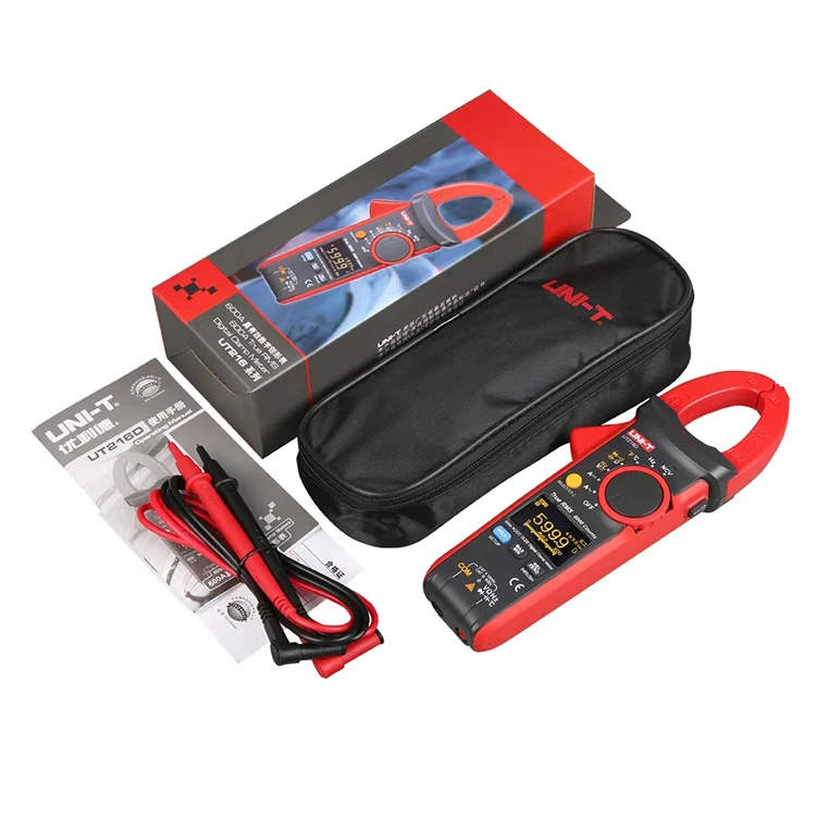 Uni-t UT202+ DC 600V Voltage 400A Current Meters Temperature Multimeter Capacitance Clamp Meter Digital 4000 Counts Current Test