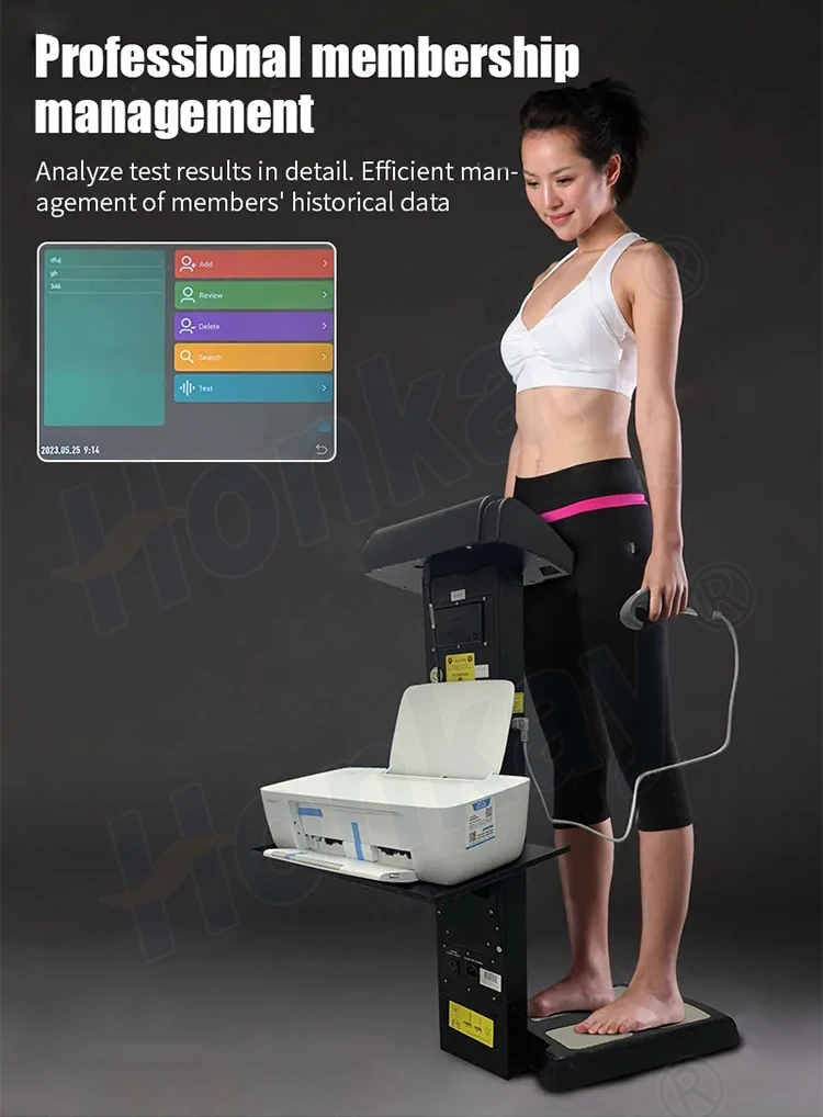 Newest Body Fat Analyzer Composite and Muscle Analyzer With Bioimpedance Machine With Printer Bioelectrical Impedance Analysis