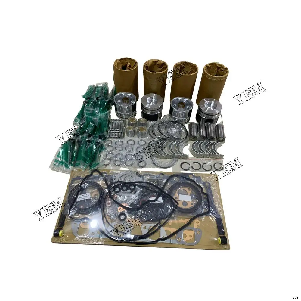 Hot Sale Rebuild Overhaul Repair Kit With Valves Engine Bearings Cylinder Liner Piston Rings Full Gasket Kit For Isuzu 4HK1