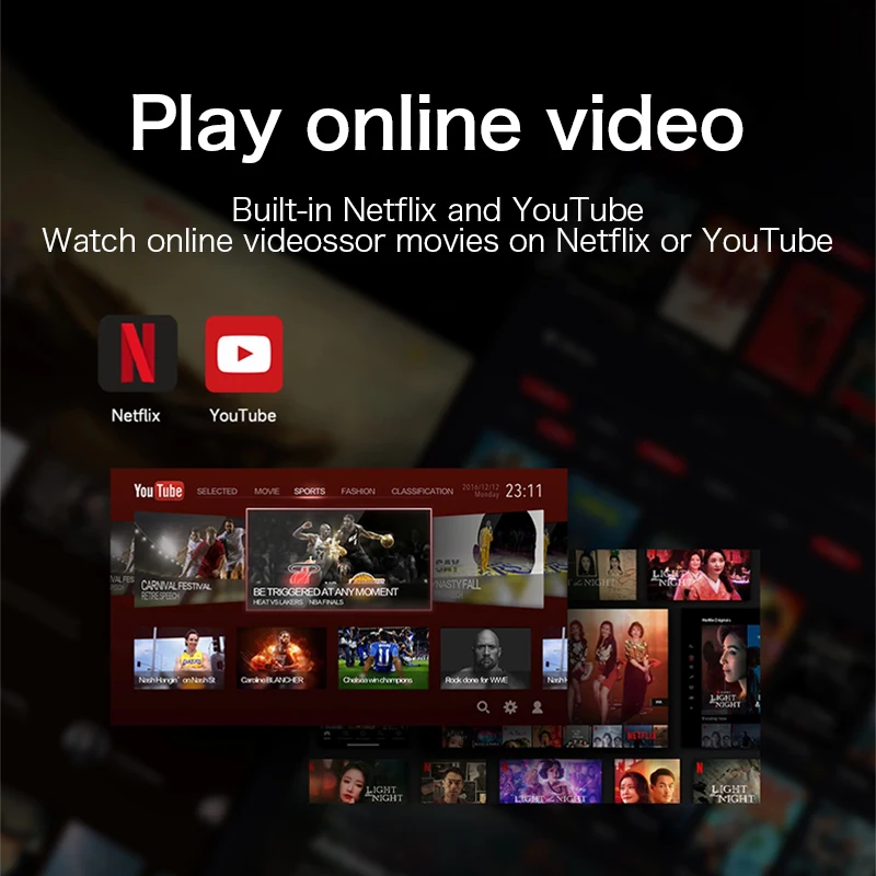 Wireless Carplay Video Box with Netflix & YouTube for Android Auto Intelligent Connection