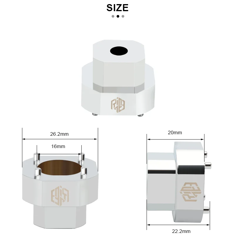 RIDERACE Bike Crank Arm Stainless Steel Compact Crankcase Cover Removal Tool Bicycle Crank Bolt Extractor Tool for SRAM DUB BB30