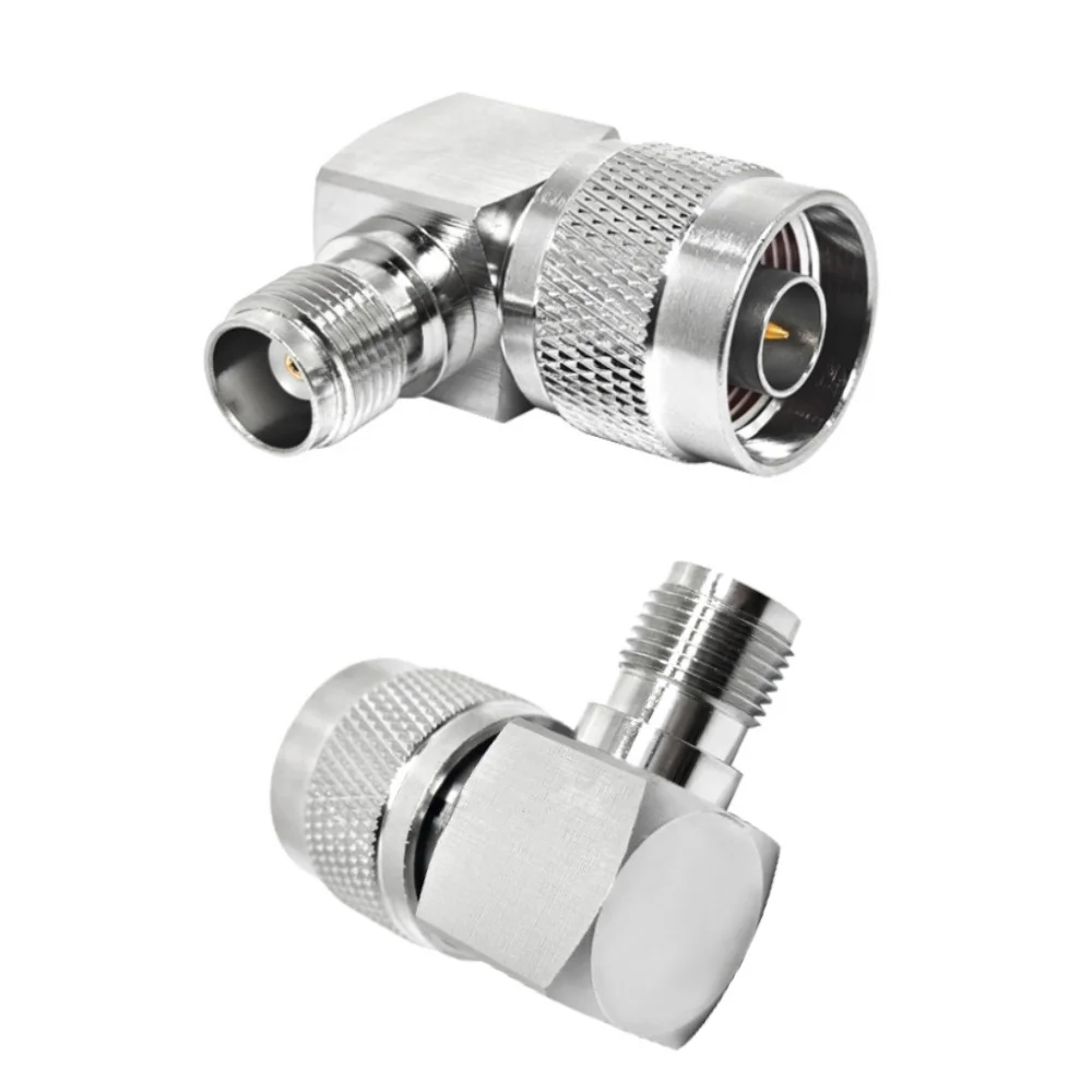 RF Coax Adapter 50ohm N Male Plug 90 Degree to TNC Female Jack Right Angle Connector Adaptor
