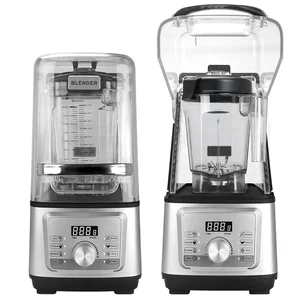 Heavy Duty Electric Blender 6 BPA-Free Plastic Low Noise Soundproof Touchpad for Ice Crushing for Household Hotel Use