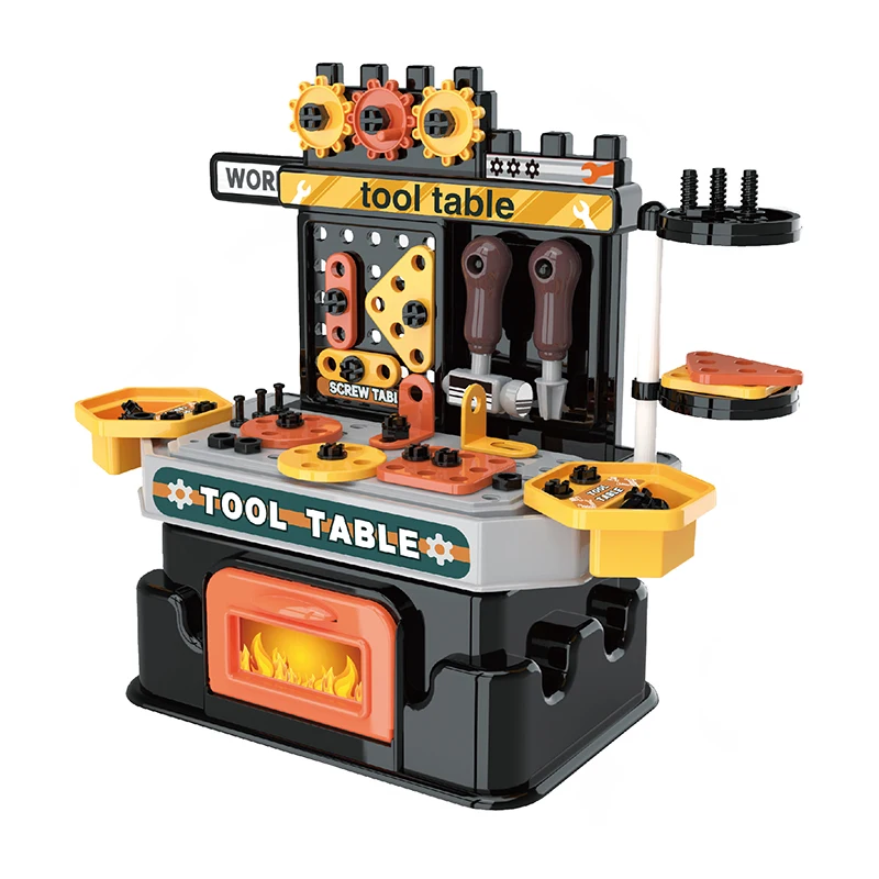 2024 детские инструменты для завинчивания стола, разборки и сборки, многофункциональные детские пластиковые игрушки, конструктор, игрушки для рукоделия