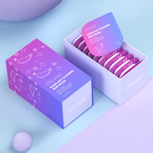 OEM Private Label Organic Facial Cleaning Oil Control Eggplant Face Mud Mask